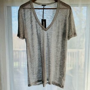 NWT - Large, super soft, lightweight, light Heather grey, vintage style t-shirt.